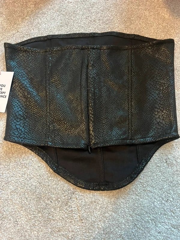 ASOS ASOS design leather look corset top - 1