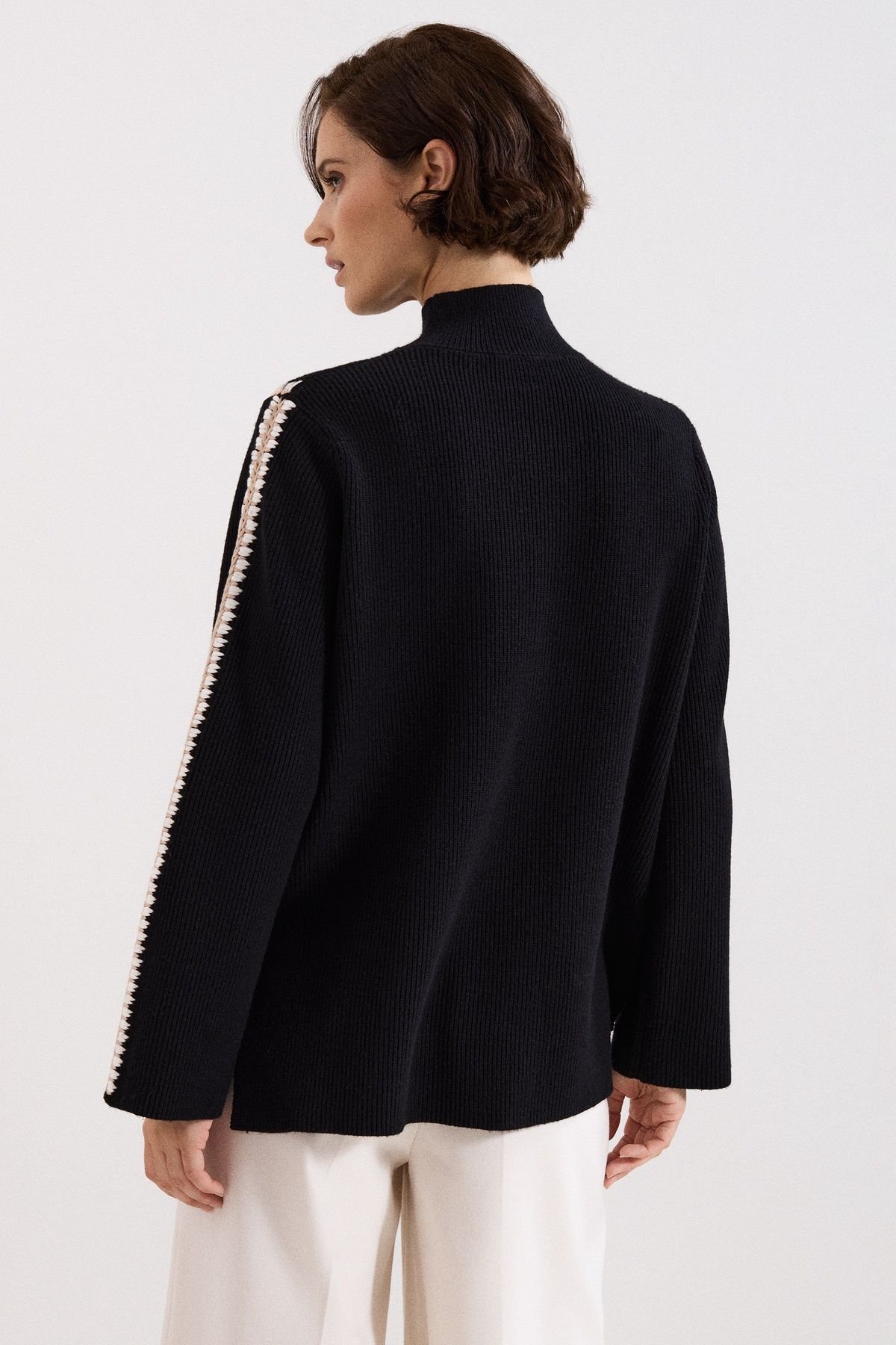 Phase Eight Phase Eight Women's Immy Crochet Sweater in Black - 4