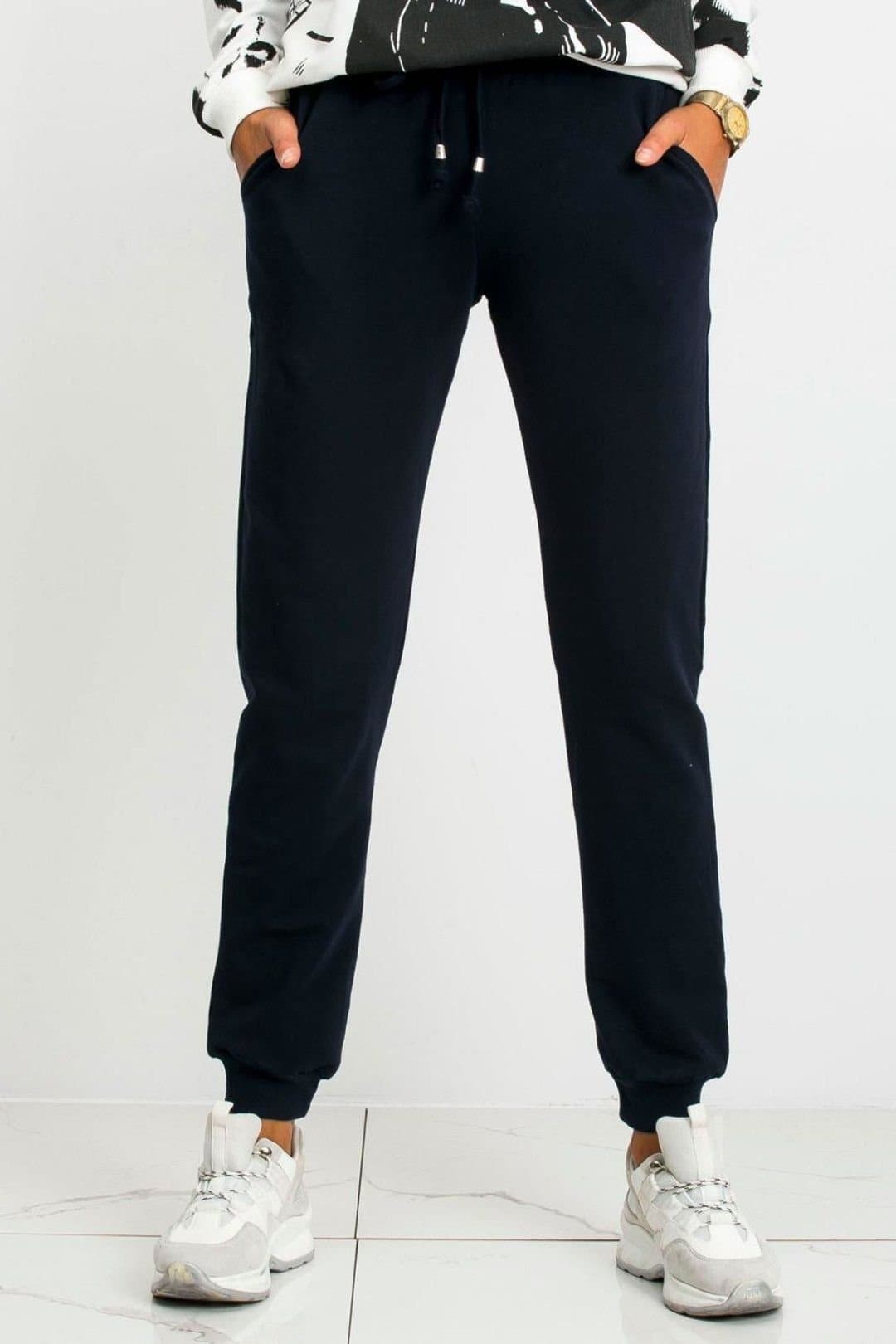 Love Lace Love Lace Women's Fashionable Slim Fit Sweatpants Tracksuit Trousers in Navy