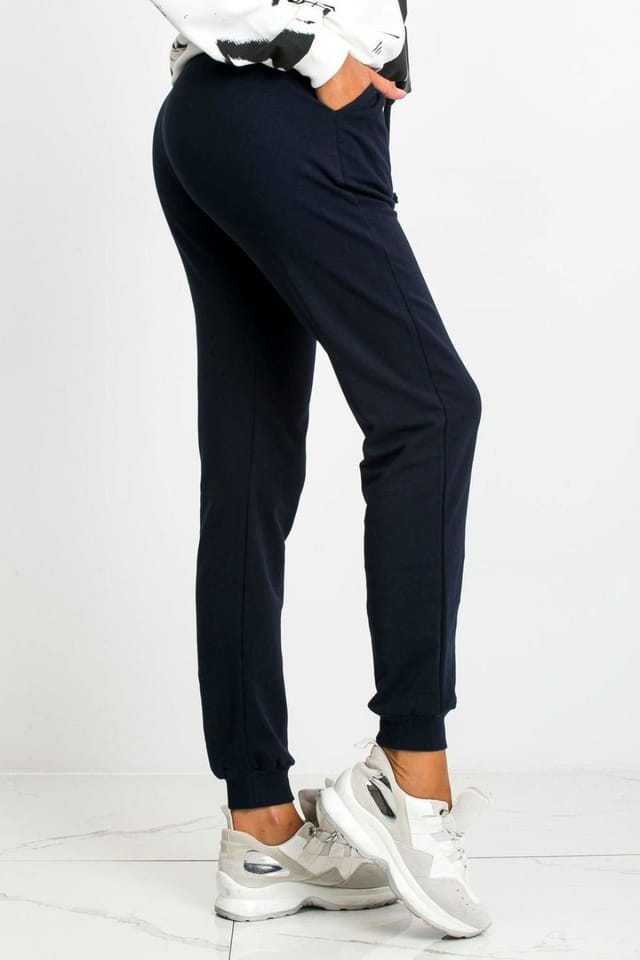 Love Lace Love Lace Women's Fashionable Slim Fit Sweatpants Tracksuit Trousers in Navy - 2