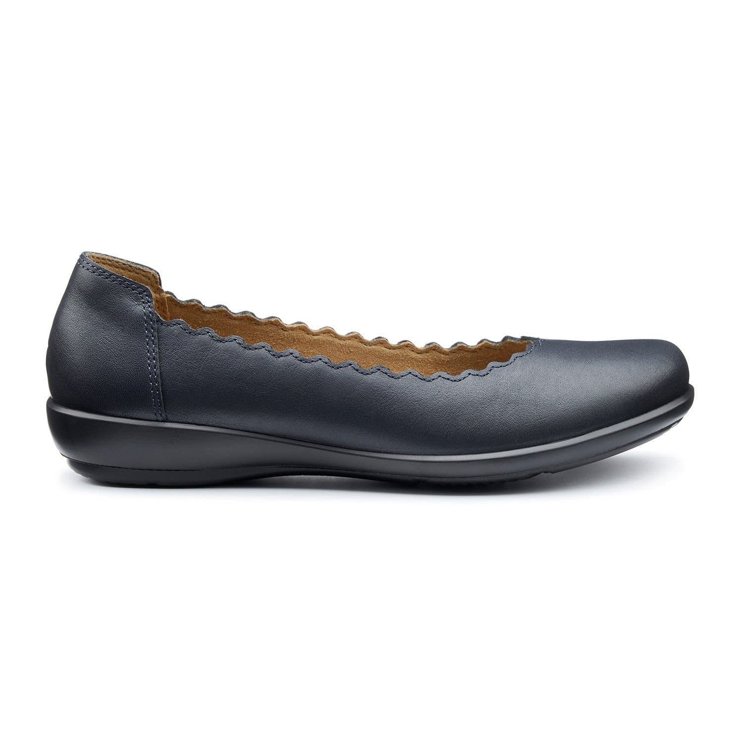 Hotter Hotter Women's Wide Fit 'Eider' Ballerina Pumps in Navy
