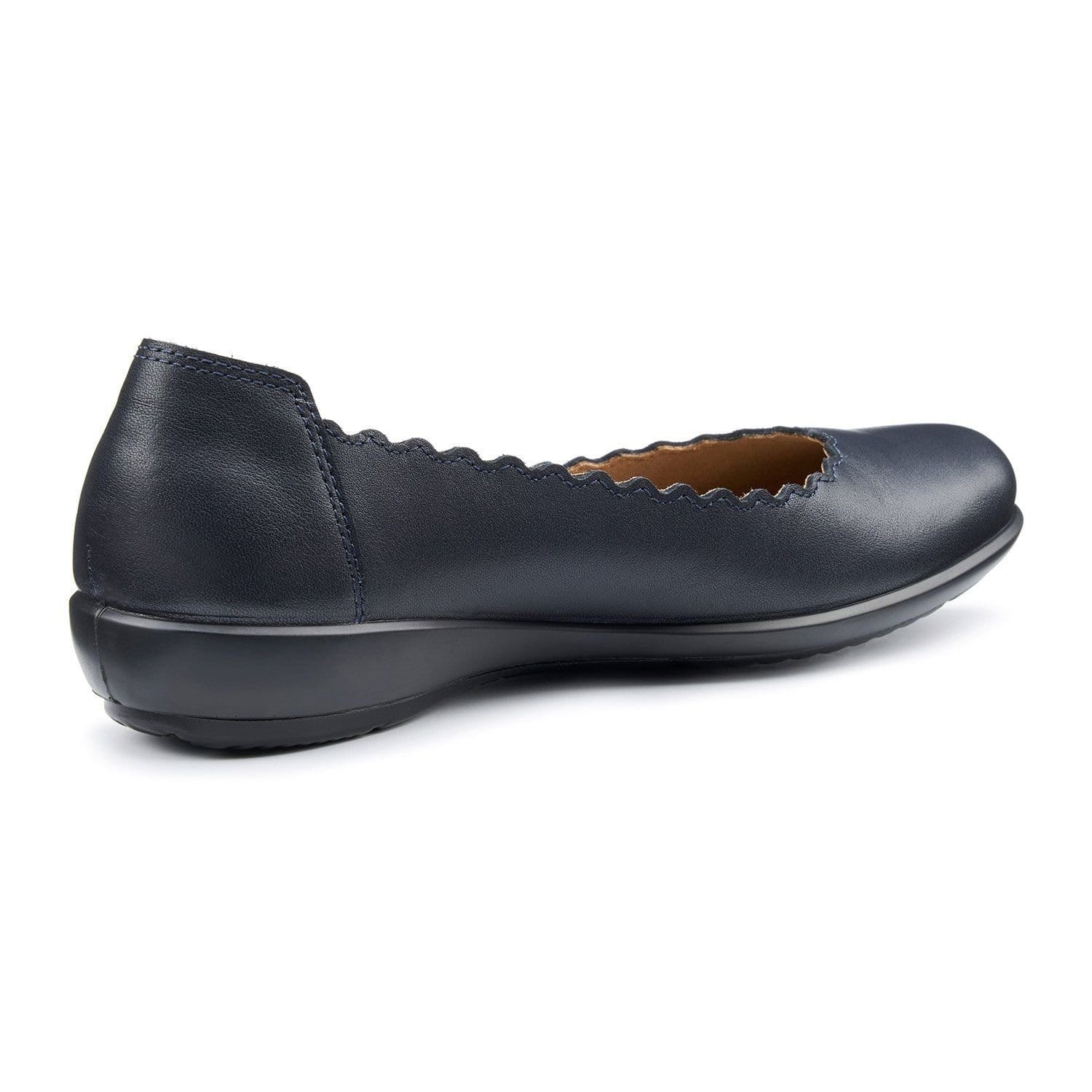 Hotter Hotter Women's Wide Fit 'Eider' Ballerina Pumps in Navy - 4