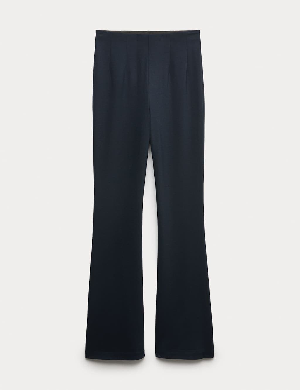 Marks & Spencer M&S Jersey Flared Trousers Dark Navy