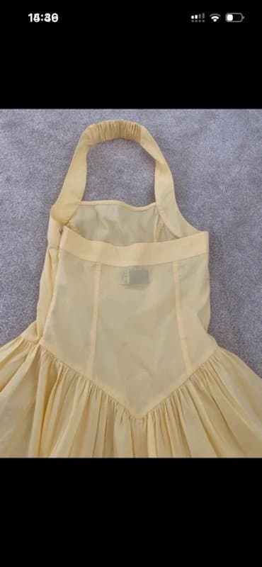 ASOS ASOS Women’s halter mini sundress in lemon - brand new with tags