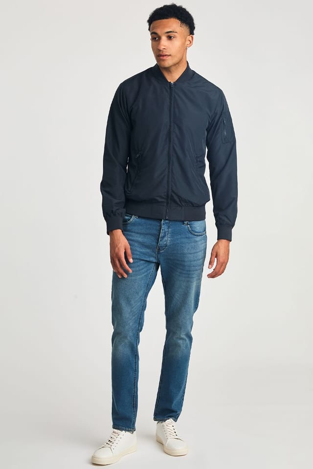 French Connection French Connection Men's MA1 Technical Bomber Jacket in Navy - 3