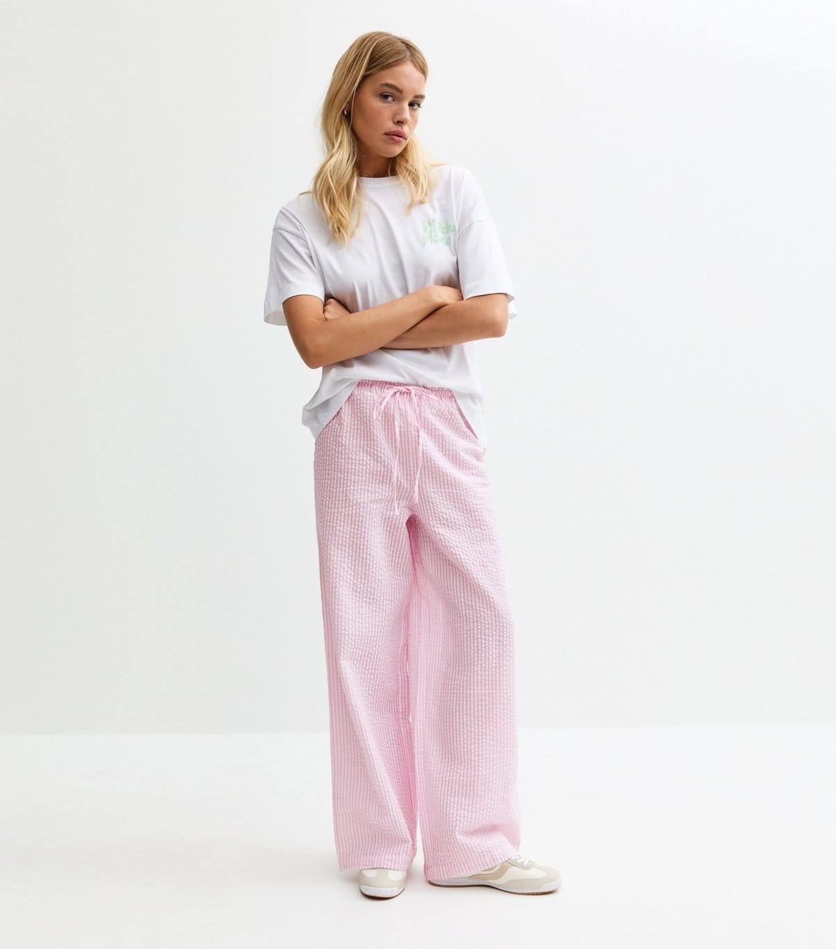 New Look Women's White Matcha Please Oversized Printed T-Shirt New Look - 4