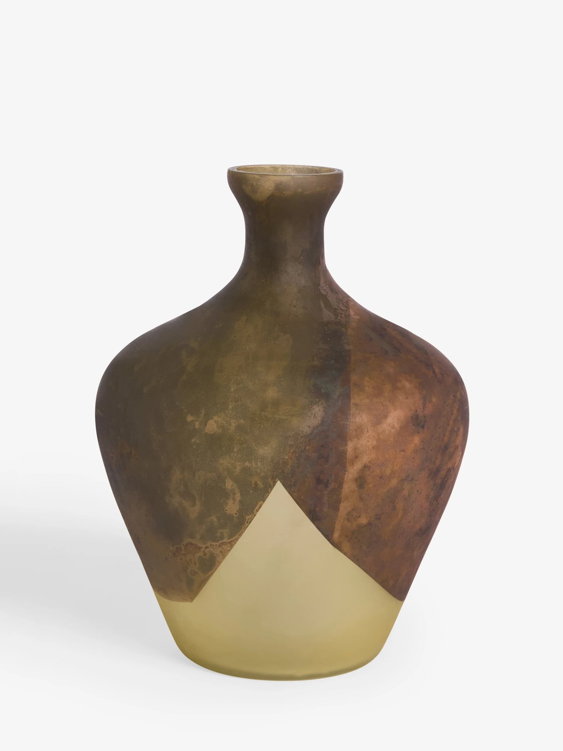 French Connection Dip Effect Vase Brown