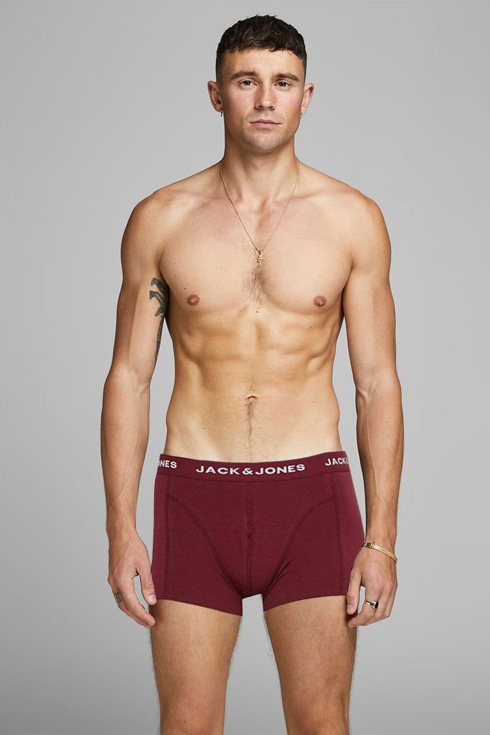 jack & jones Jack & Jones Men's Mens 7Pcs Trunks Cotton Boxers Multi Colour Size XL - 4
