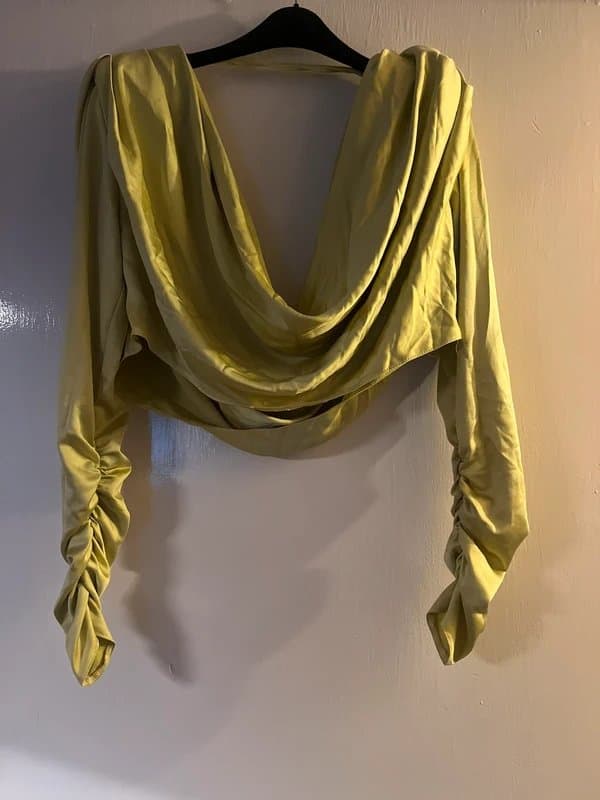 ASOS ASOS satin yellow top