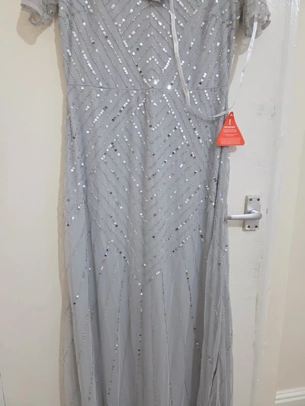 Frock and Frill Frock & Frill Grey Embellished Dress