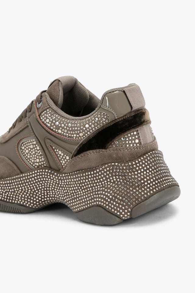 KG Kurt Geiger KG Kurt Geiger Women's 'Lucile Lace Up Gem' Trainers in Brown - 3