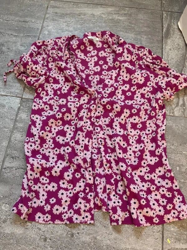 Monsoon Monsoon floral daisy blouse top size M
