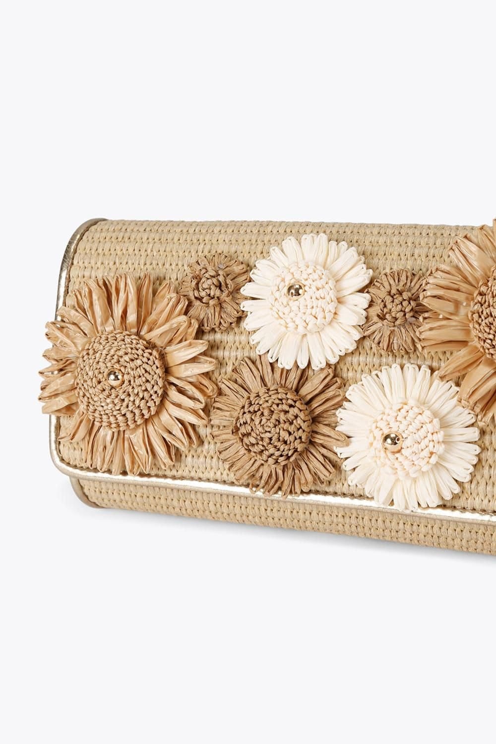 Carvela Carvela Women's 'Sorrento Flower Clutch' Bag in Beige - 4