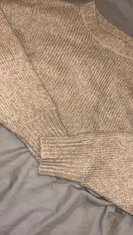 Topshop Topshop beige cropped jumper