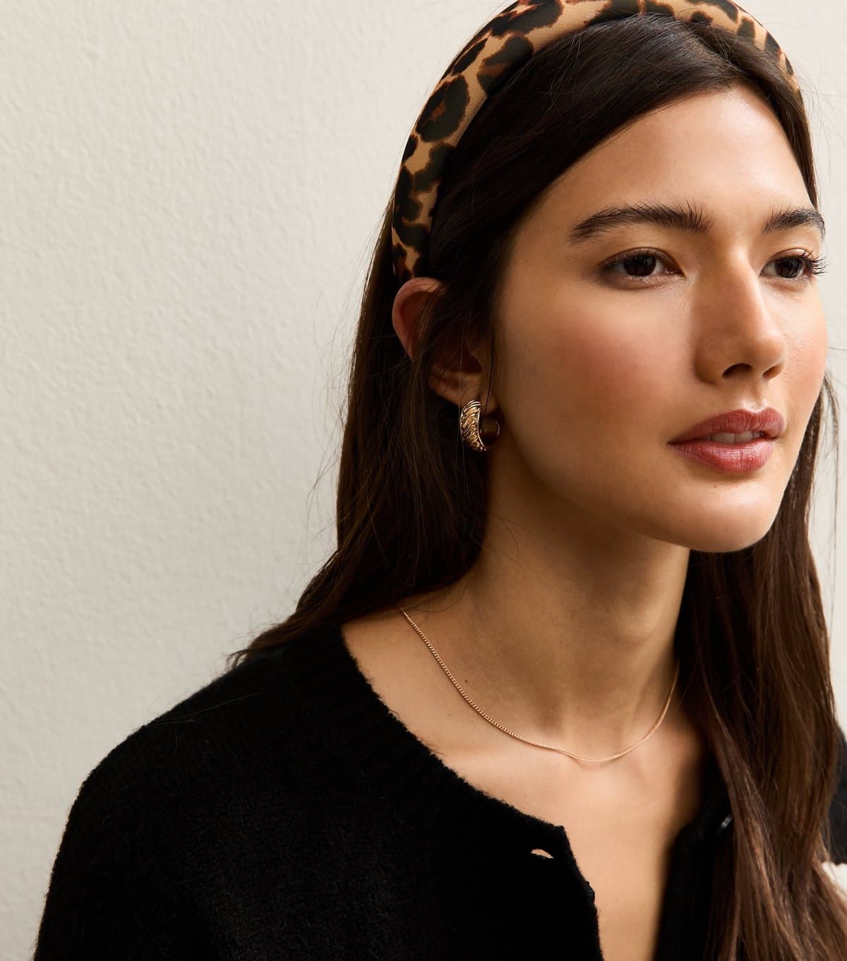 New Look Brown Leopard Print Padded Headband New Look