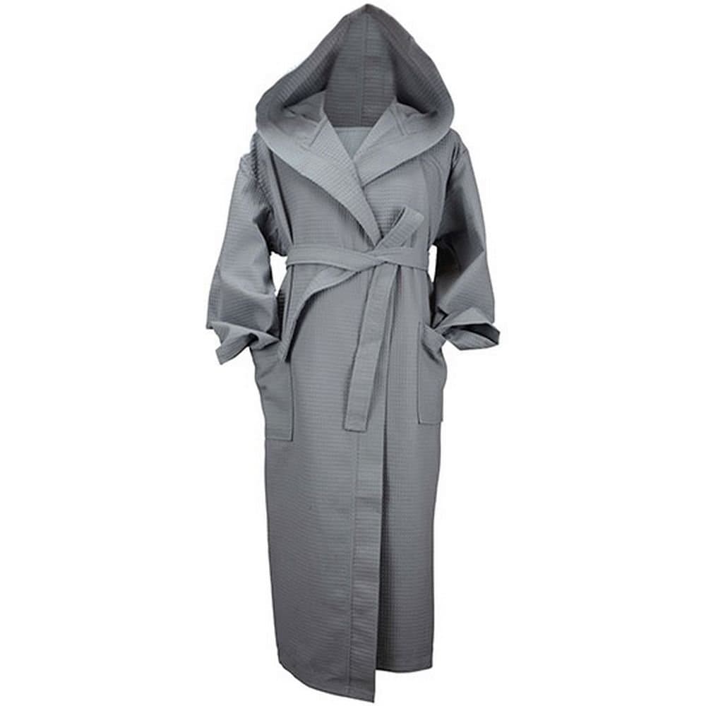 ARTG ARTG Women's Robezz Waffle Hooded Dressing Gown in Grey