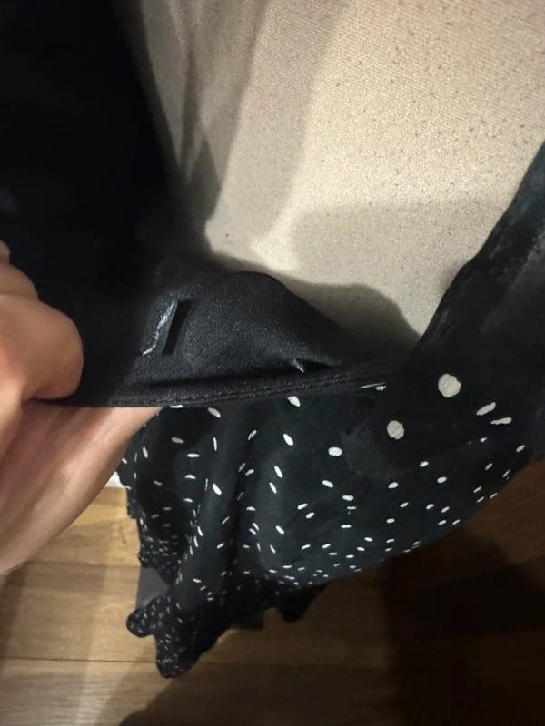 ASOS Design Black & White Polka Dot Midi Dress