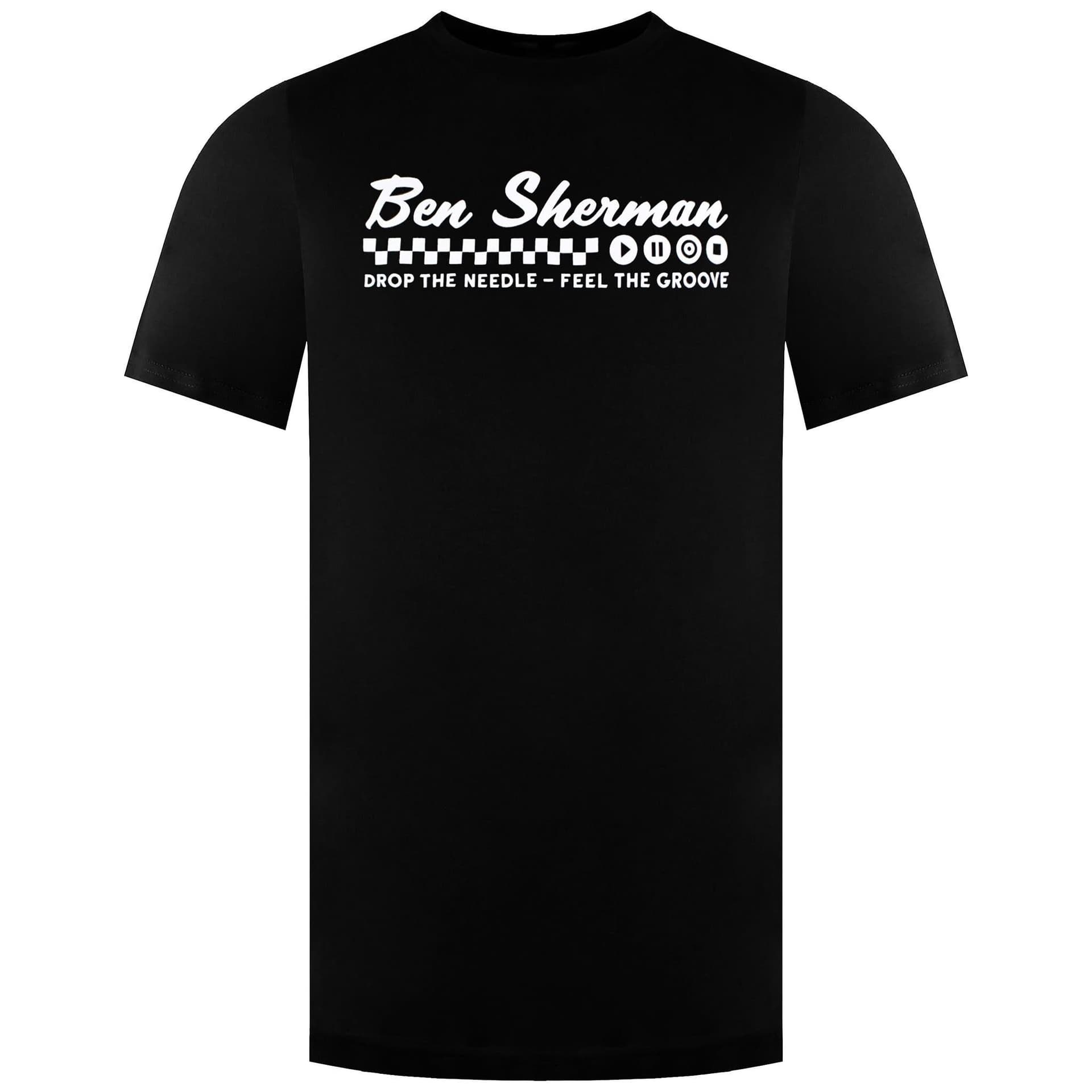 Ben Sherman Ben Sherman Men's Feel The Groove Black T-Shirt