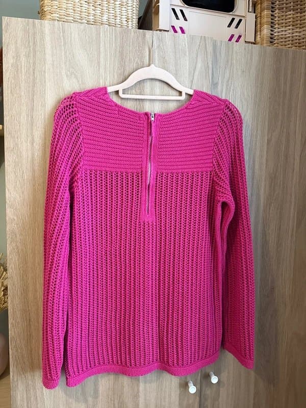 Next Next bright pink loose knit jumper