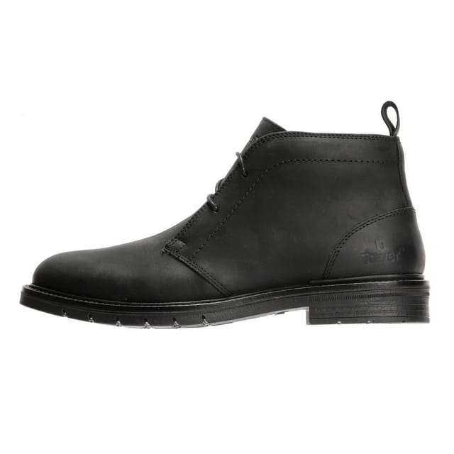 TOWER LONDON TOWER LONDON Men's Mens Armour Leather Chukka Boots in Black - 3