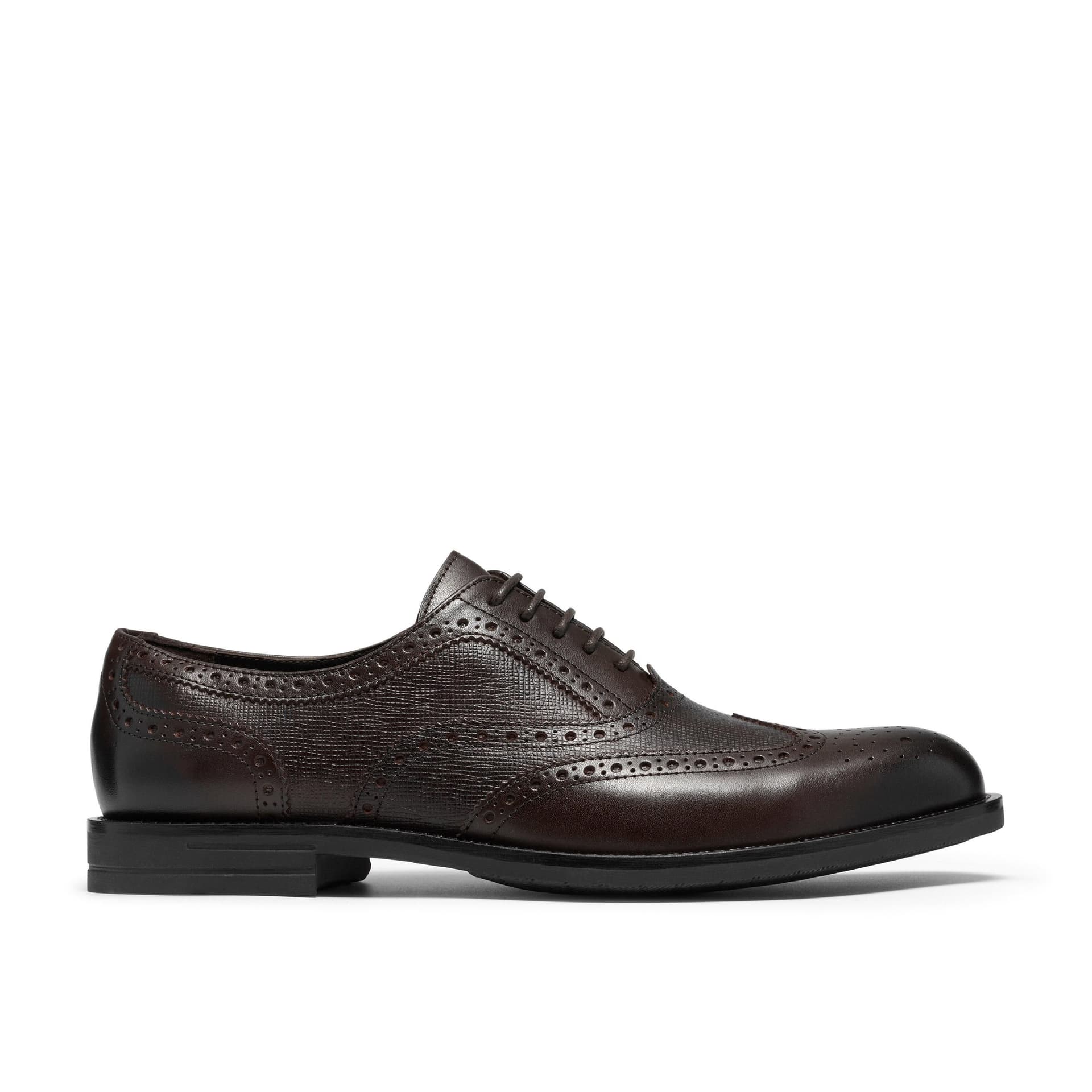 Clarks Clarks Men's Bathford Tip Brown Leather Derby Shoes, Lace Up