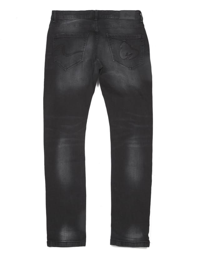 Money Money Men's Ape Embossed Jeans in Black - 2