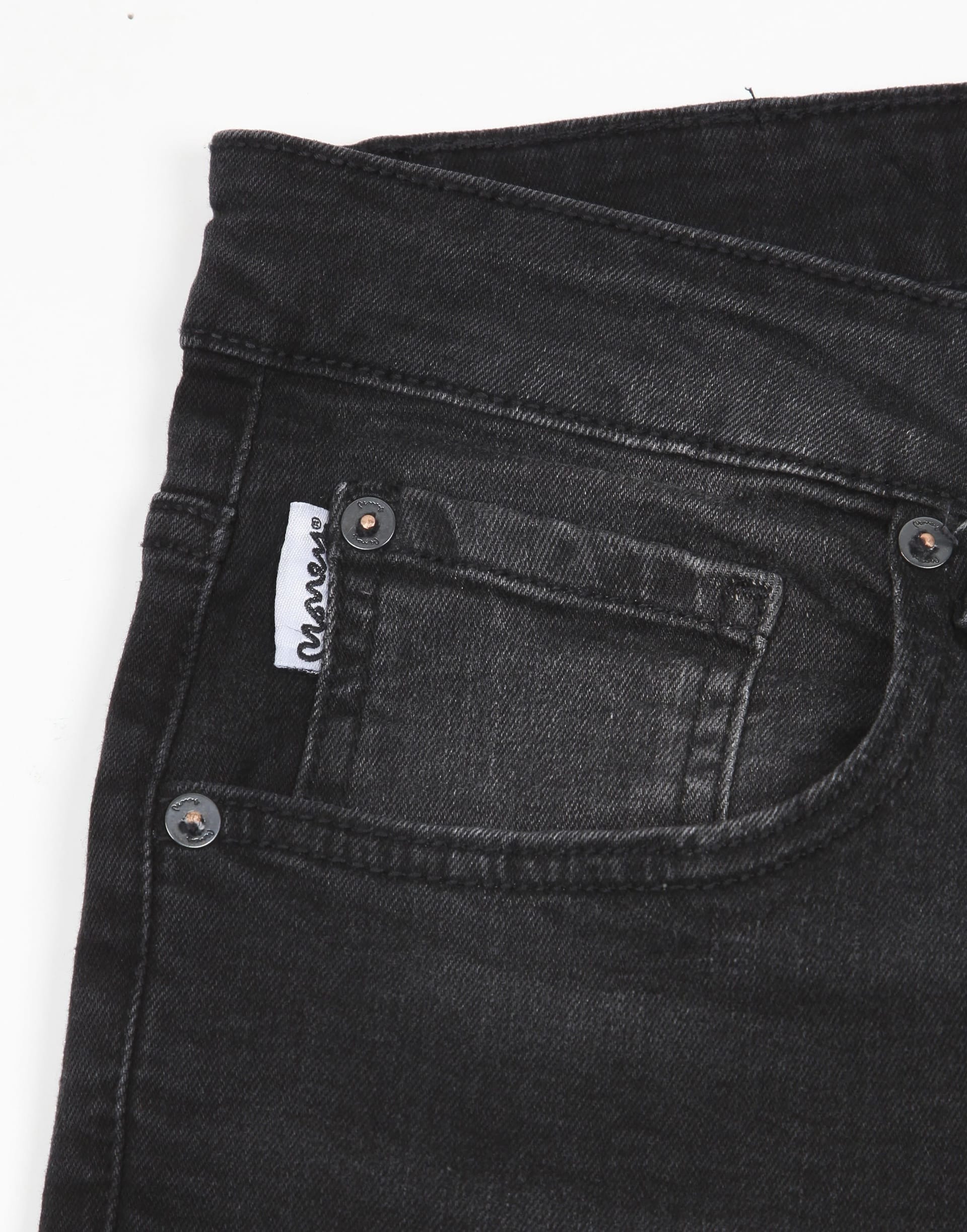 Money Money Men's Ape Embossed Jeans in Black - 4