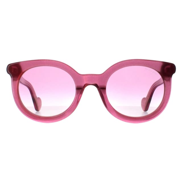 Moncler Moncler Women's Round Shiny Transparent Fuxia Pink Gradient ML0015 - 2