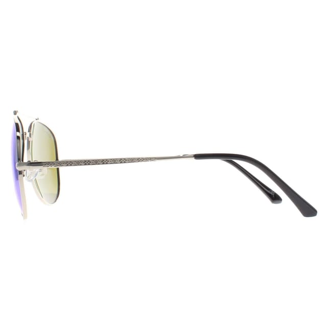 montana montana Men's Aviator Shiny Silver Blue Polarized MP185 - 3