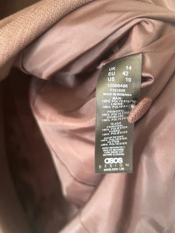 ASOS Design Brown ladies jacket ASOS design UK 14