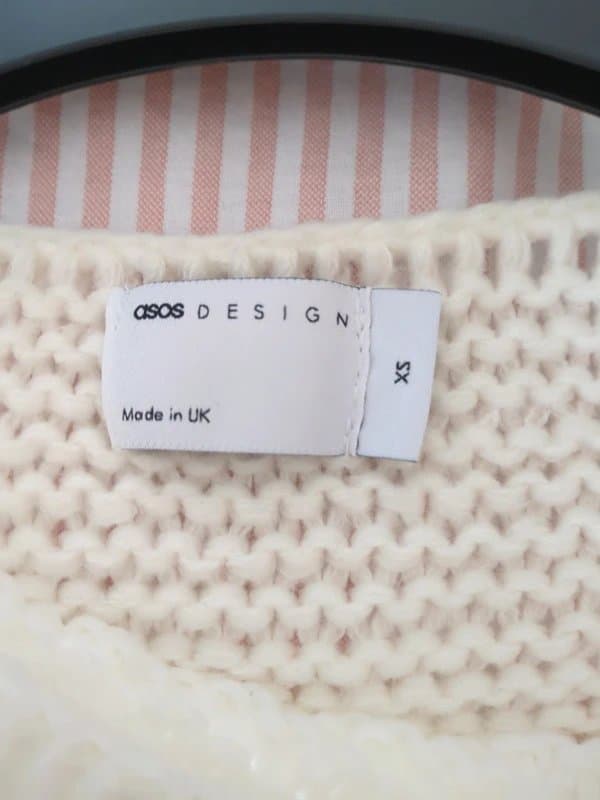 ASOS Design white jumper