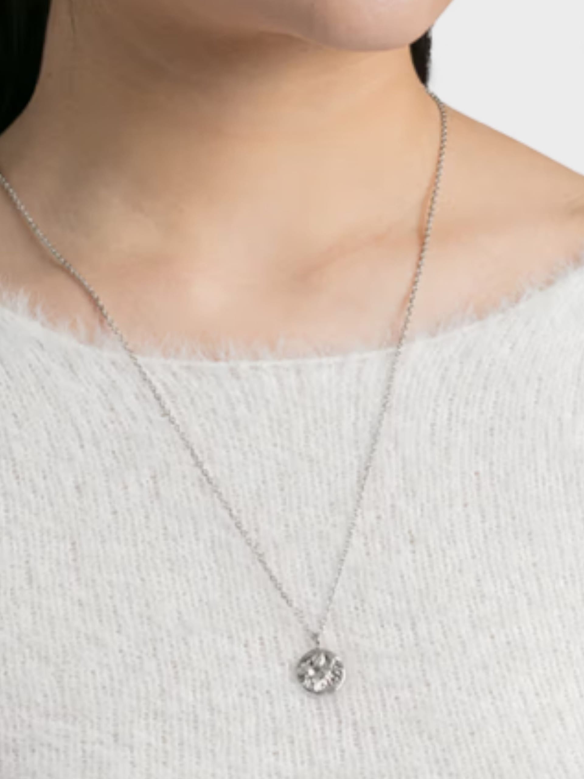 Ambush Ambush Women's Smiley Charm Necklace Silver-Plated in Silver - 4