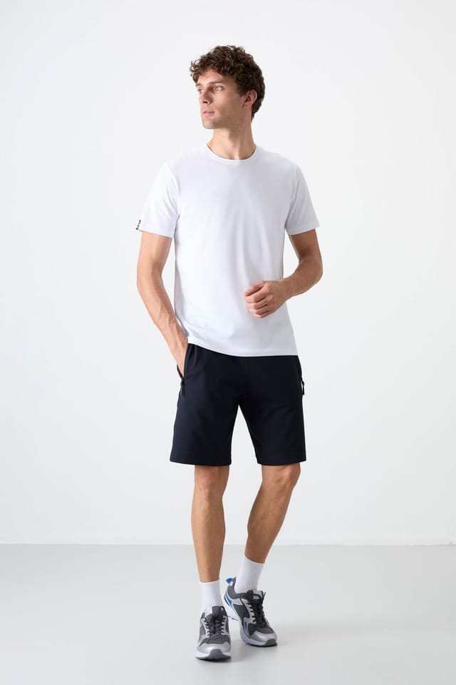Tommy Life Tommy Life Men's Regular-fit Knit Sweat Shorts in Navy - 3