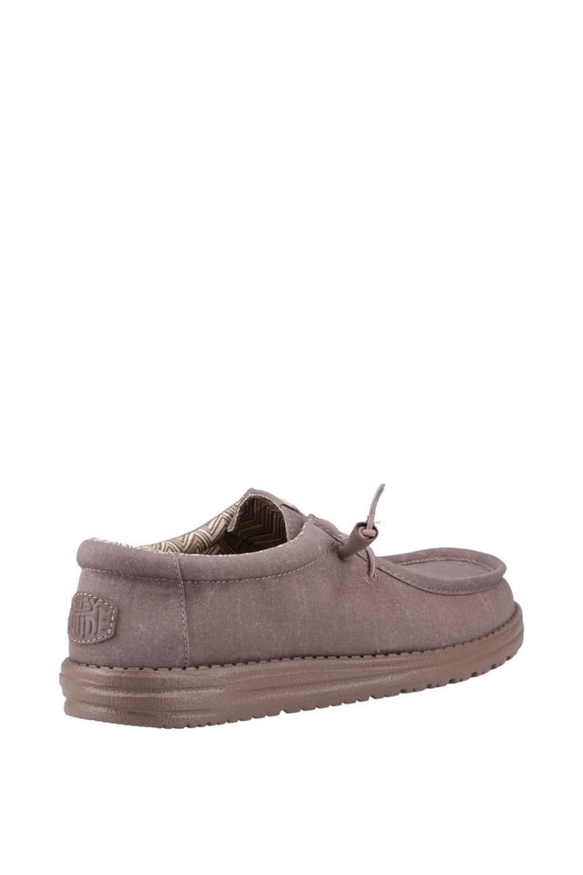 HEY DUDE Hey Dude Men's Wally Stretch Canvas Shoes in Taupe - 2