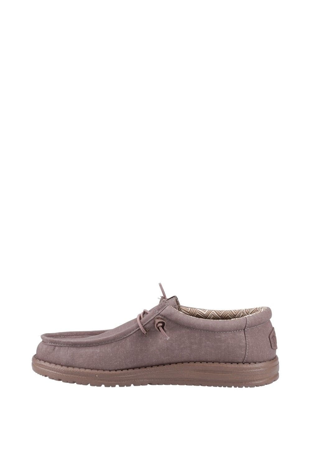 HEY DUDE Hey Dude Men's Wally Stretch Canvas Shoes in Taupe - 4