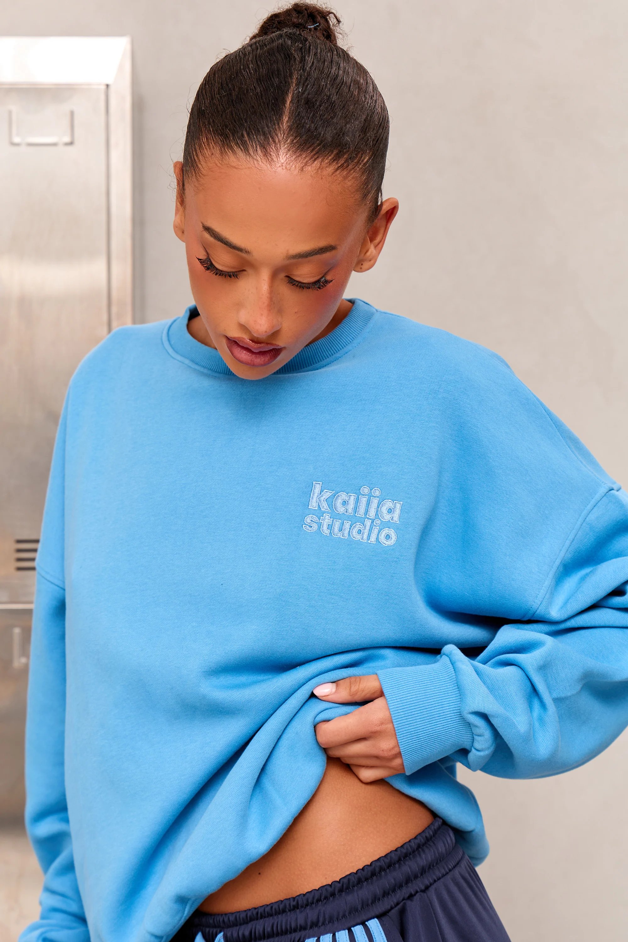 Kaiia Kaiia Studio Oversized Sweatshirt Vibrant Blue - 2