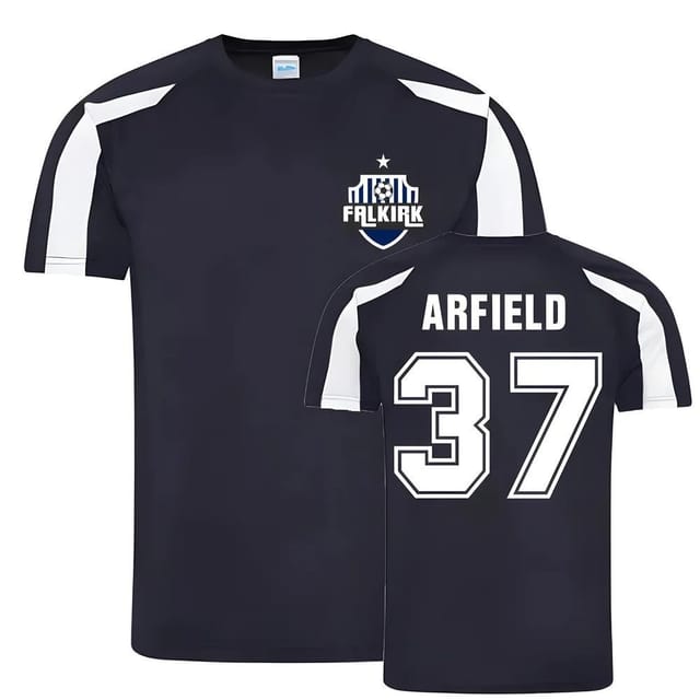 Falkirk Falkirk Men's Scott Arfield Sports Training Jersey in Navy - 2