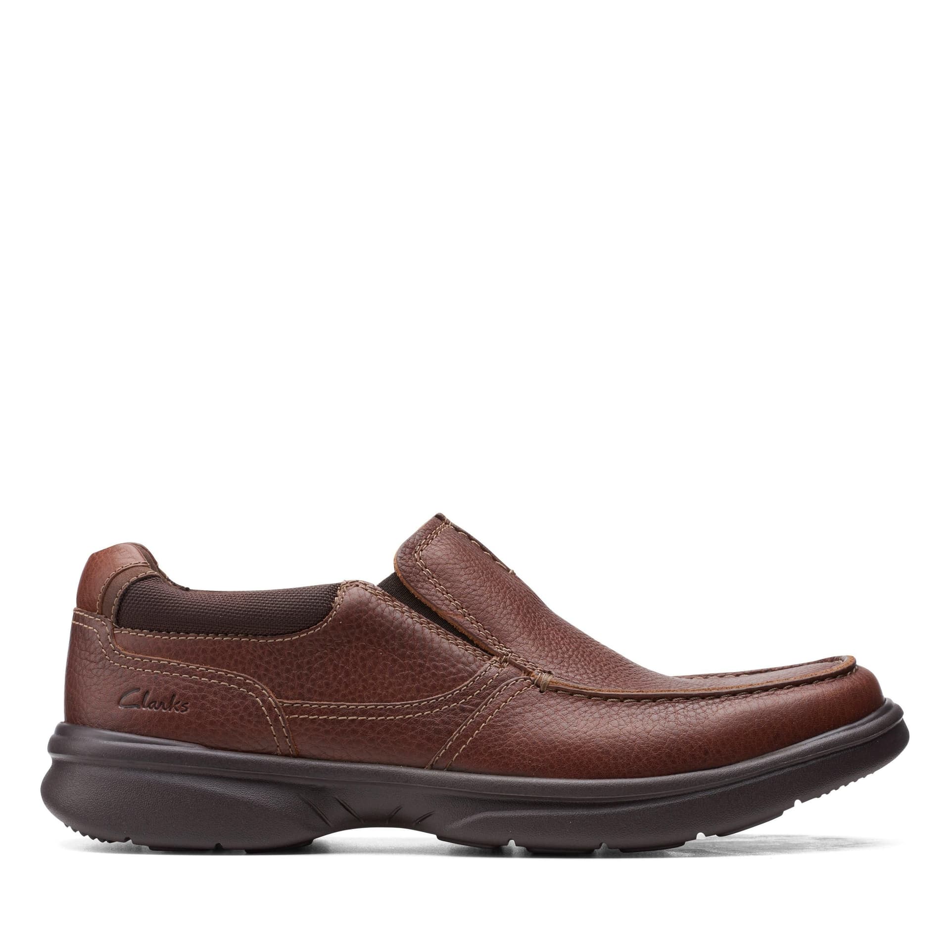 Clarks Clarks Men's Bradley Free Tan Tumbled Loafers, Slip Ons in Brown