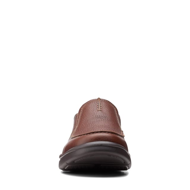 Clarks Clarks Men's Bradley Free Tan Tumbled Loafers, Slip Ons in Brown - 3