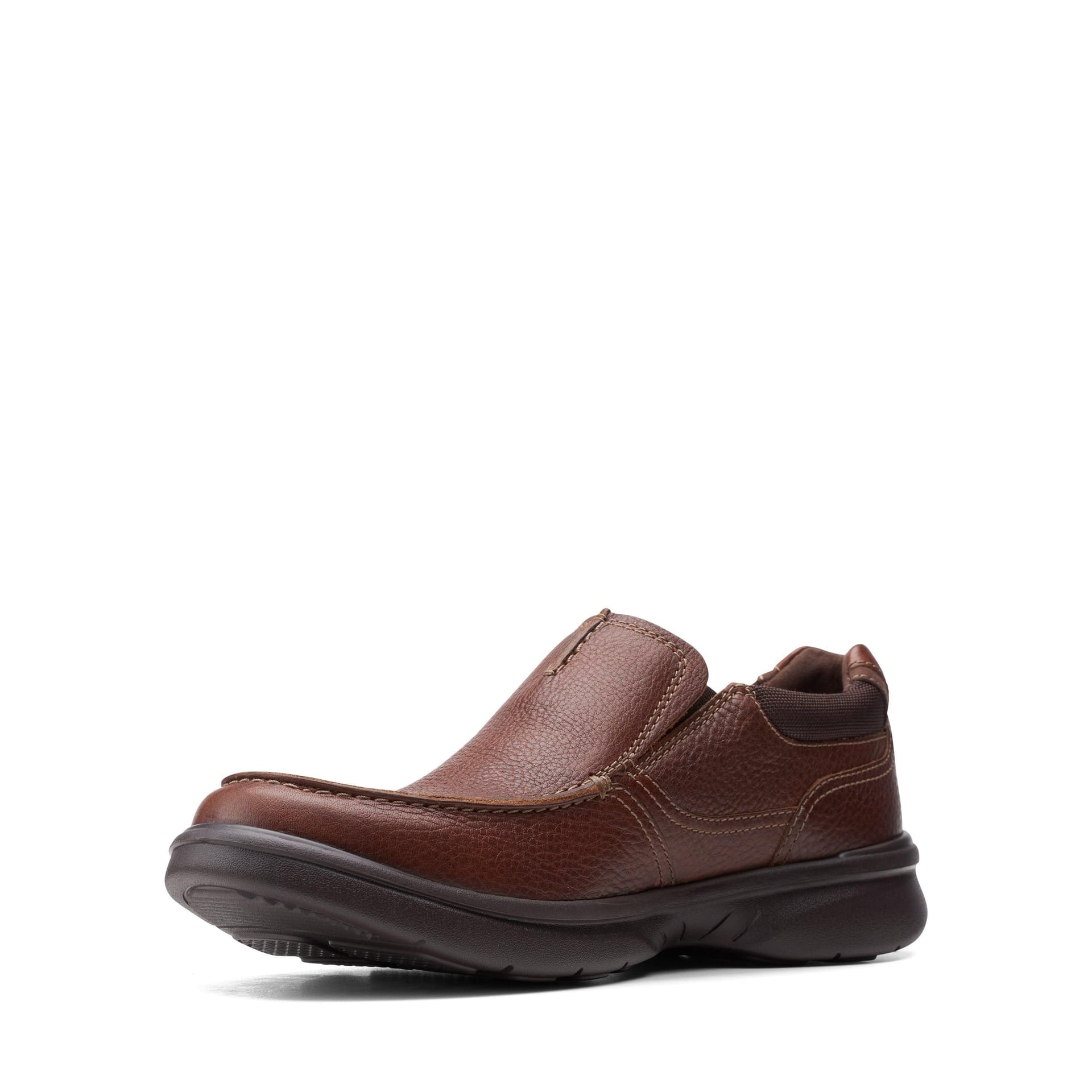 Clarks Clarks Men's Bradley Free Tan Tumbled Loafers, Slip Ons in Brown - 4