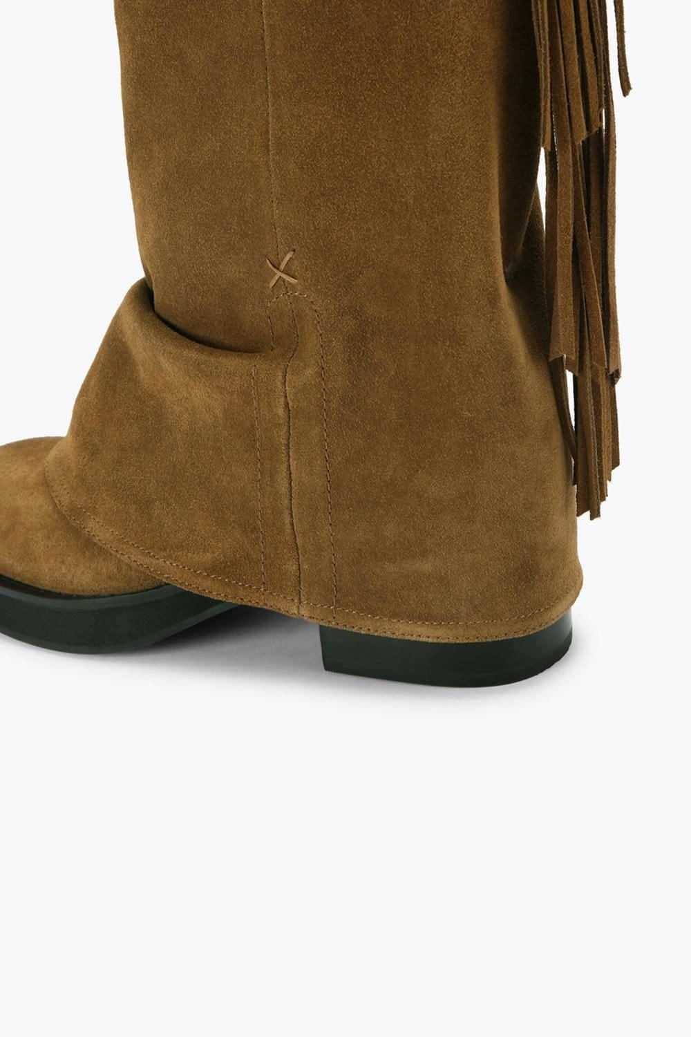 Kurt Geiger London Kurt Geiger London Women's 'Fringe Gaiter Biker' Suede Boots in Brown - 4