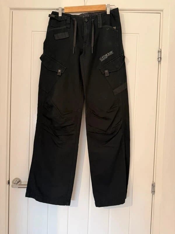 G-Star RAW G Star RAW women’s black combat trouser.