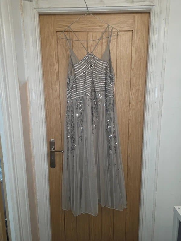 ASOS Asos Design Sequined/Beaded Dress - Size 16