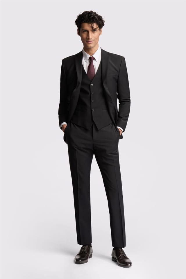 Ted Baker Ted Baker Men's Single Breasted Two Button Slim Fit Suit Jacket in Black - 3