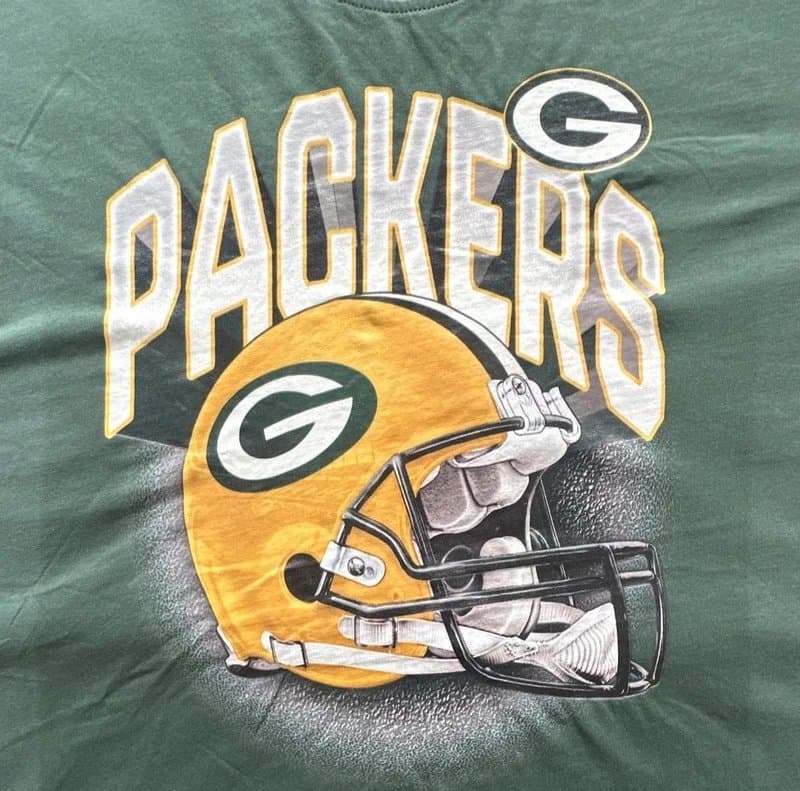 NFL NFL Green Bay Packers Men’s Graphic Print Crew Neck T-Shirt 3XL Bnwt Rrp £40