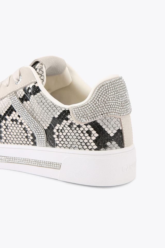 Carvela Carvela Women's 'Daze Jewel' Snake Print Trainers in Beige - 3