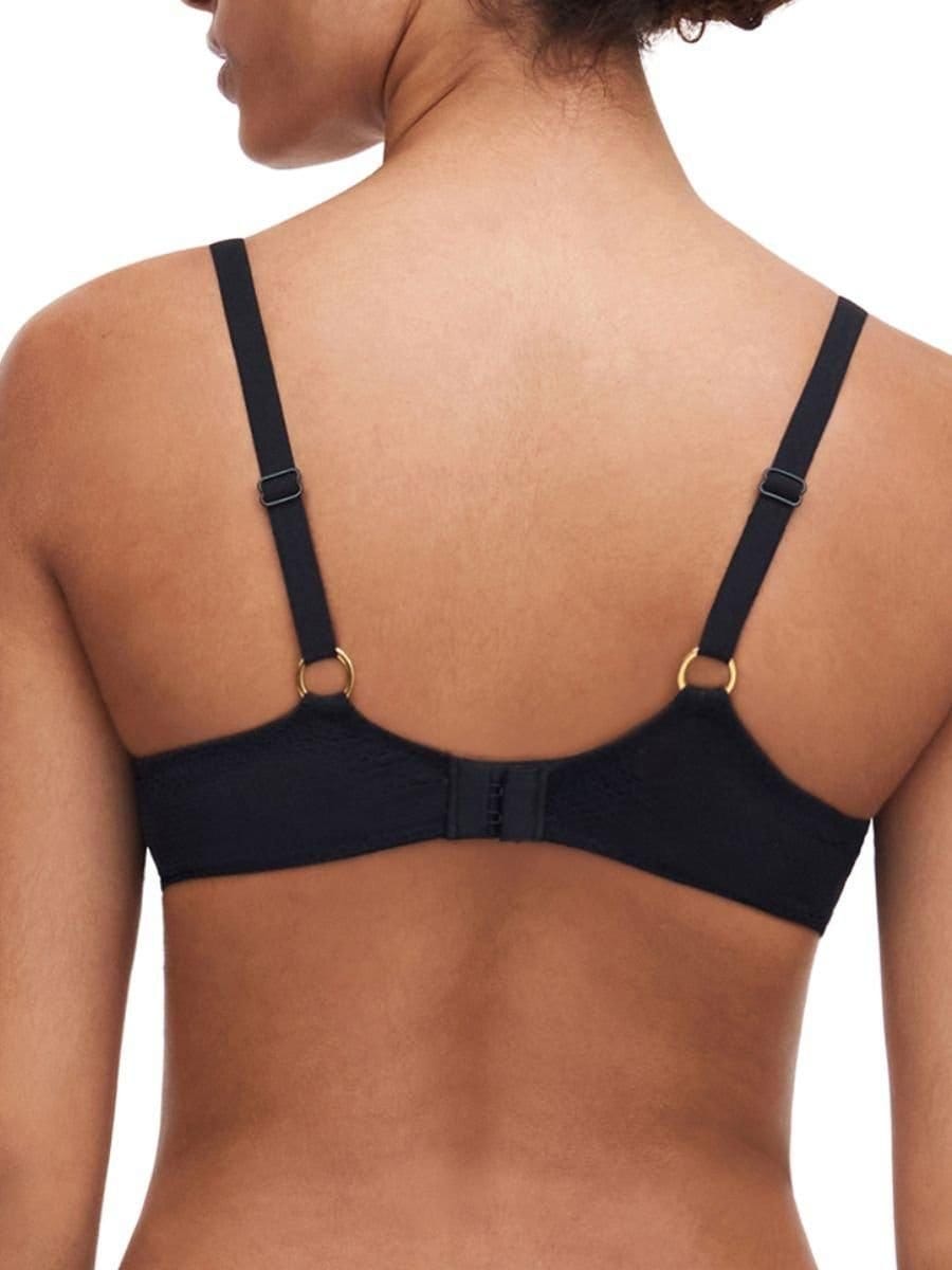 Chantelle Chantelle Women's Fleurs Plunge T-Shirt Bra in Black - 4