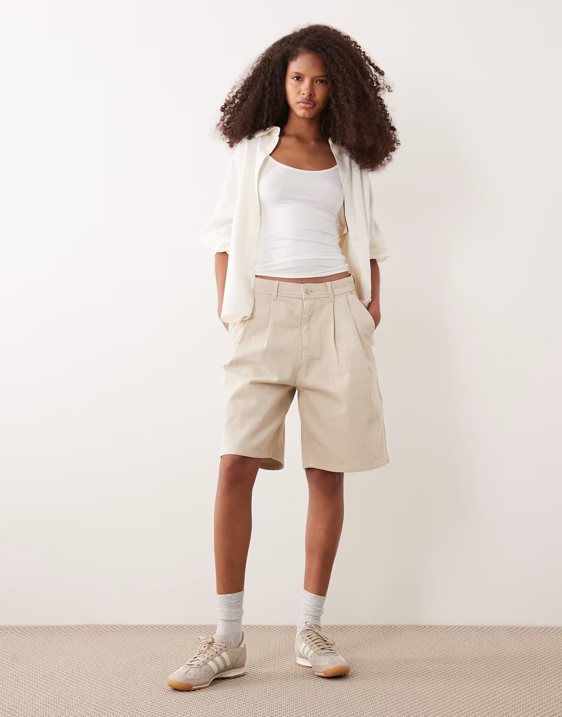 ASOS Barbour Daya denim co-ord in cream
