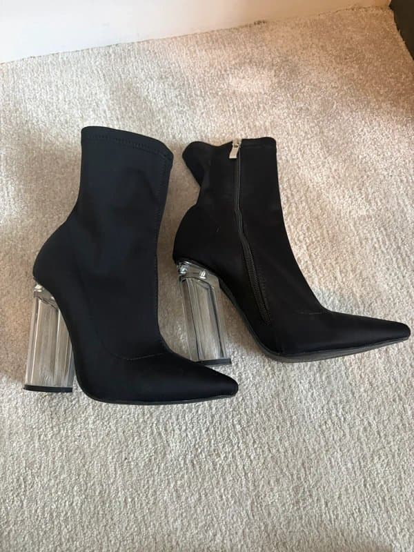 PrettyLittleThing Size 3 Sock Boots
