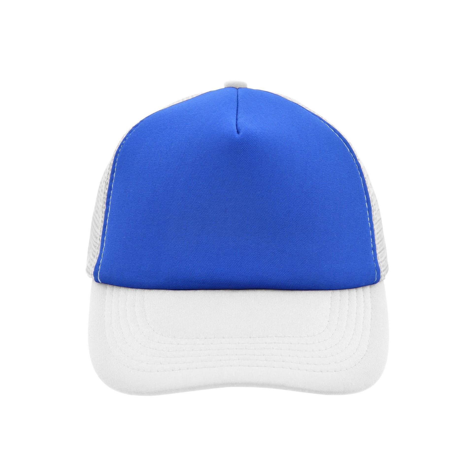 Myrtle Beach Myrtle Beach Men's 5 Panel Polyester Mesh Baseball Cap in Mid Blue